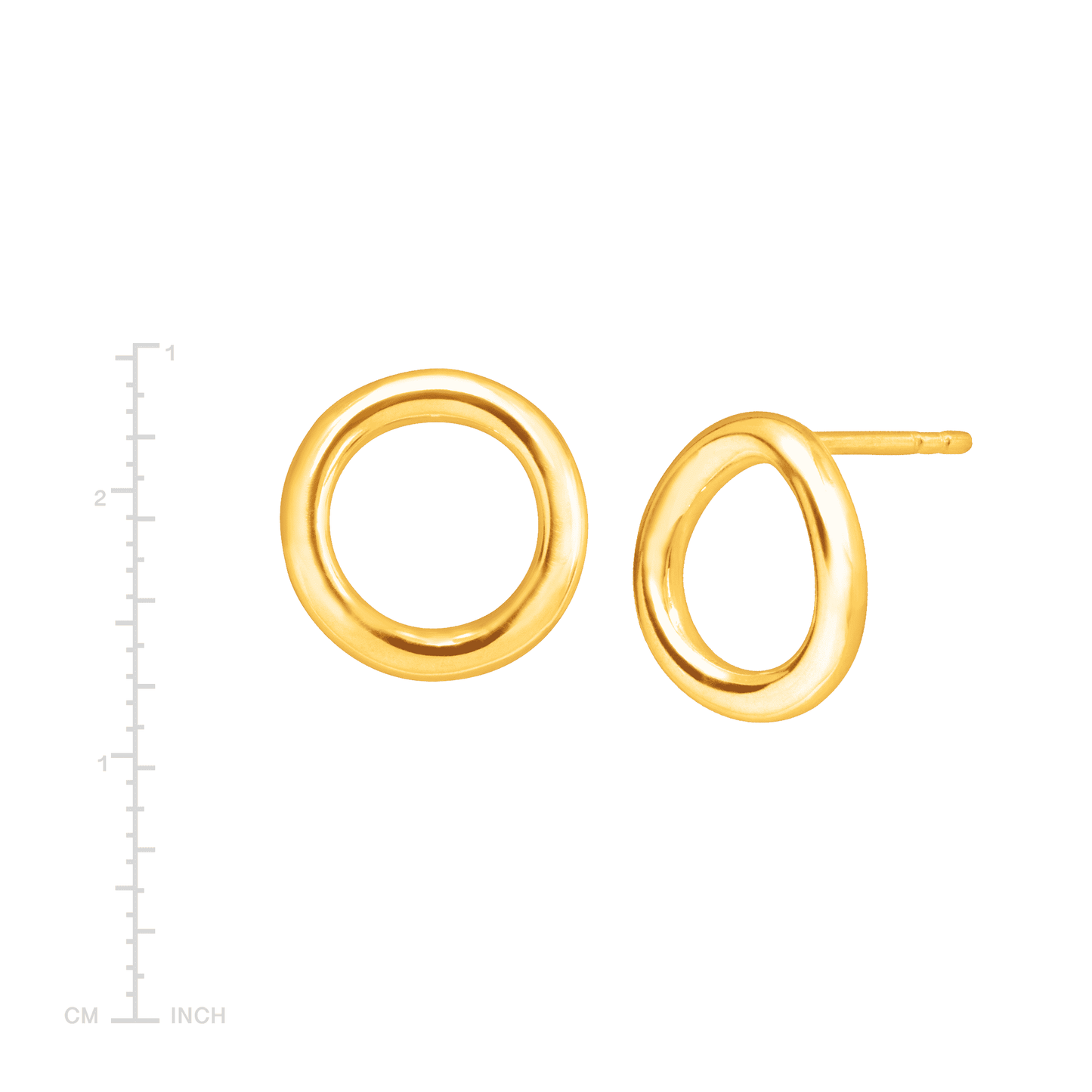 Silpada 'Karma' Open Circle Stud Earrings in Sterling Silver