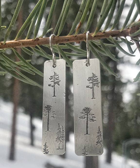 Printed Dangle Earrings