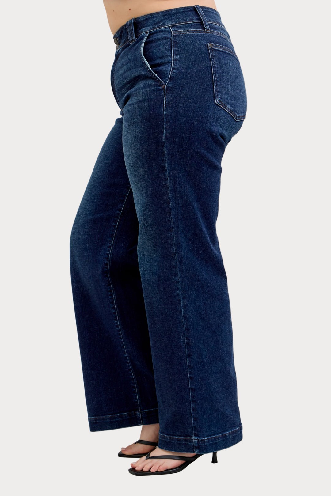High Waist Trouser Jeans | Plus