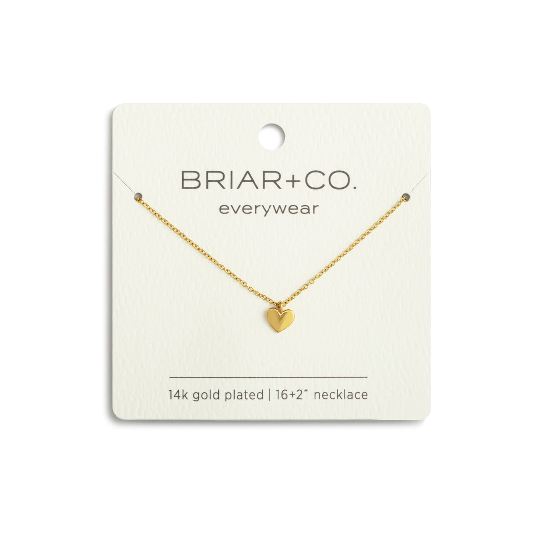 Gold Heart Charm Necklace
