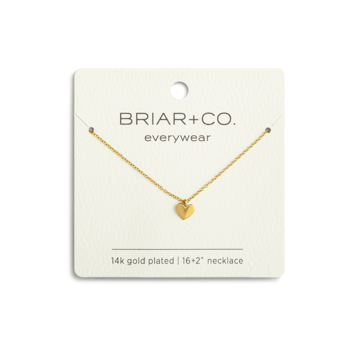 Gold Heart Charm Necklace