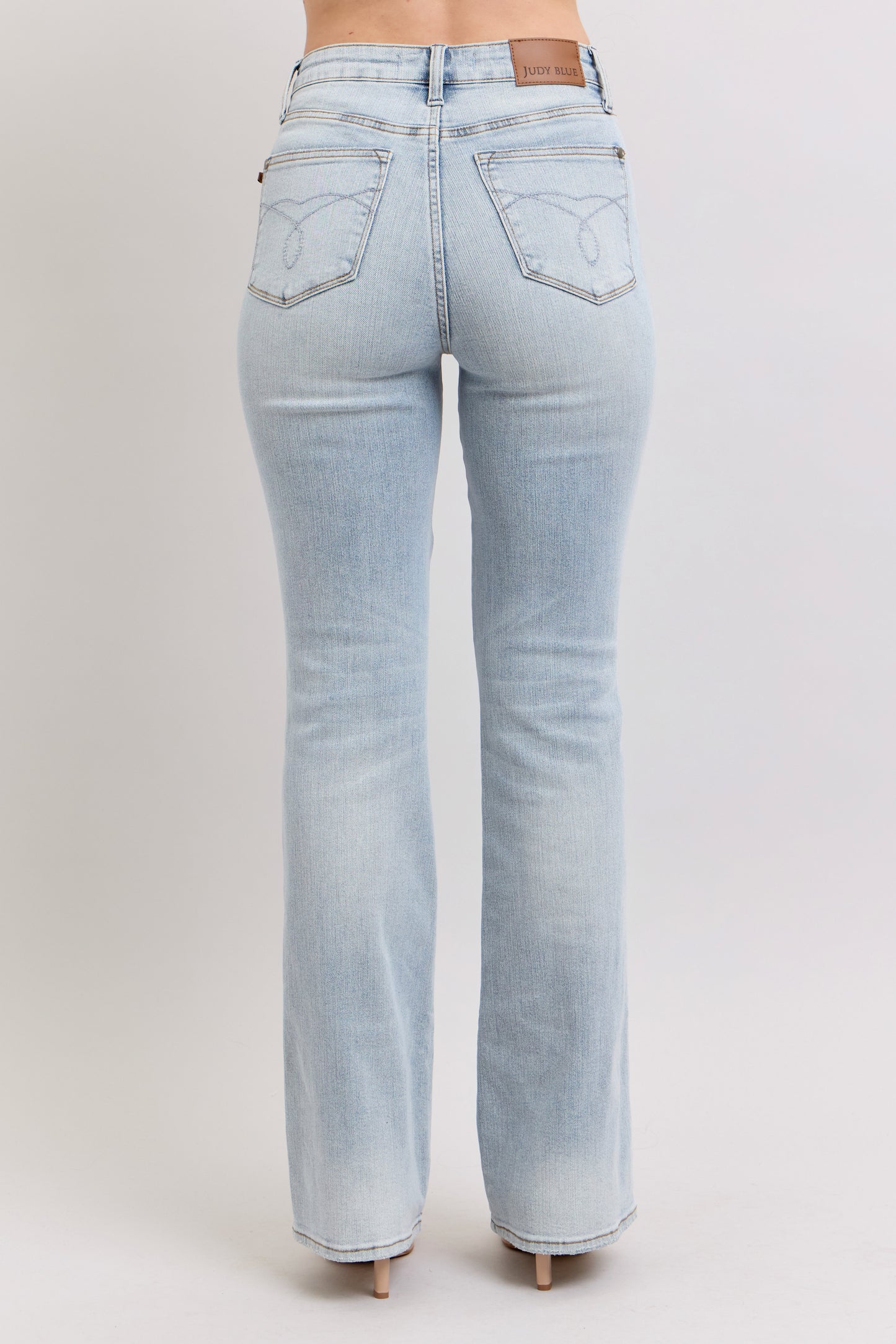Light Wash High Rise Tummy Control Bootcut Jeans