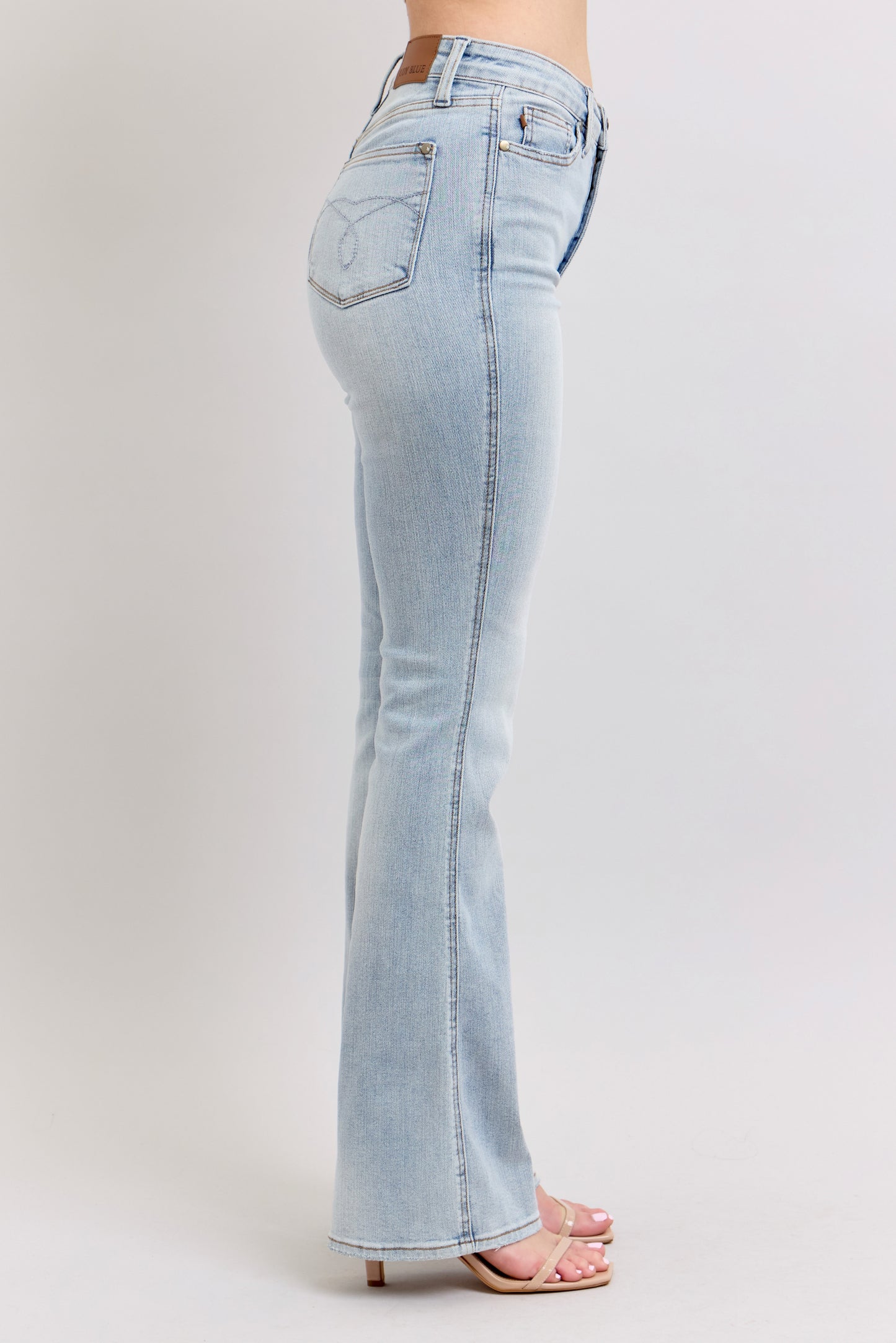 Light Wash High Rise Tummy Control Bootcut Jeans