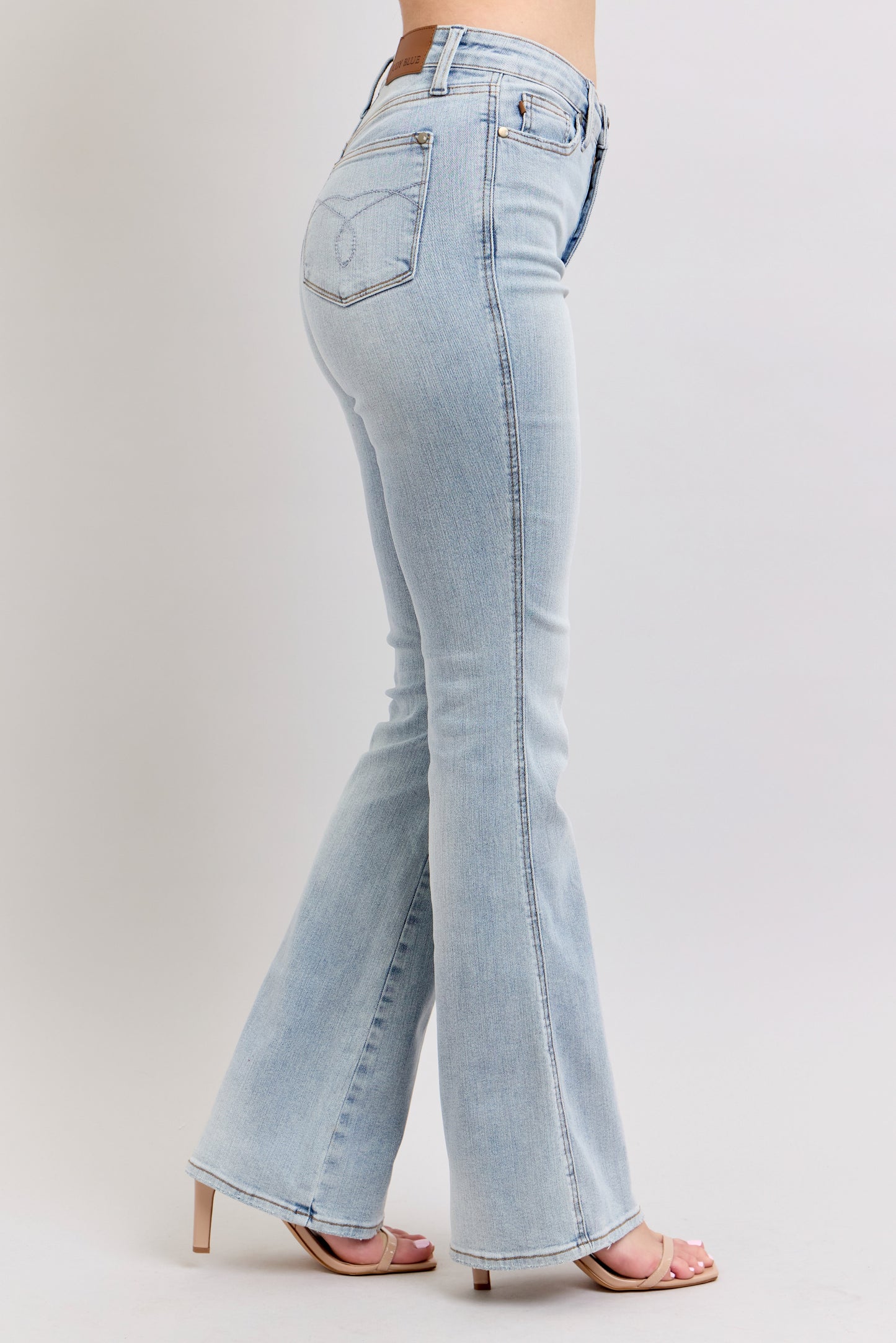 Light Wash High Rise Tummy Control Bootcut Jeans