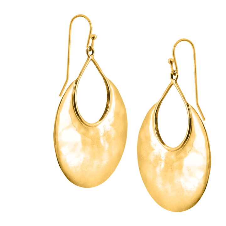 'Crescent Drop' Sterling Silver Earrings