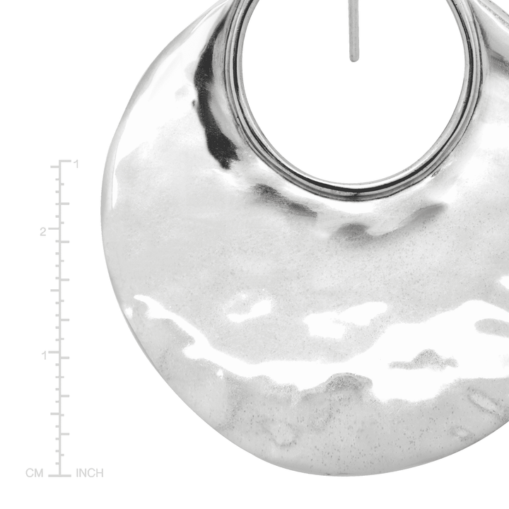 'Crescent Drop' Sterling Silver Earrings