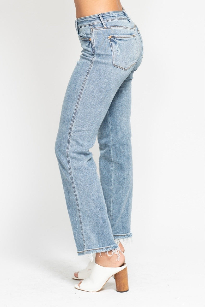Dad Jeans with Cell Phone Pocket