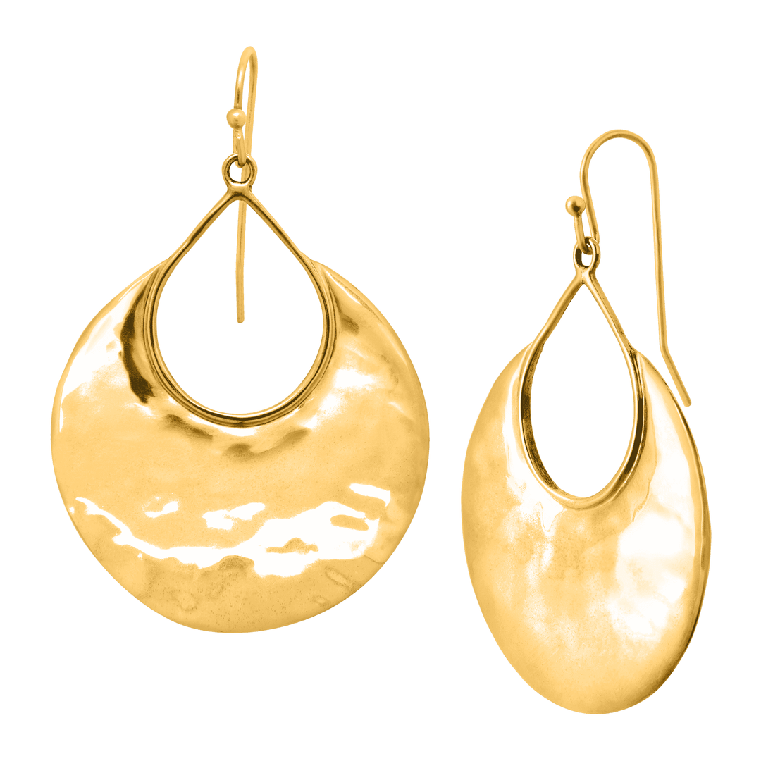 'Crescent Drop' Sterling Silver Earrings