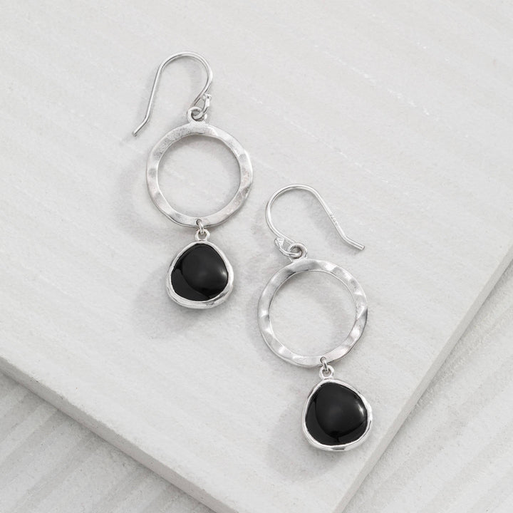'Dark Halo' Drop Earring