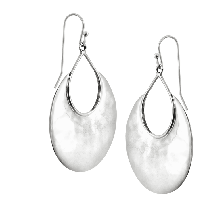 'Crescent Drop' Sterling Silver Earrings