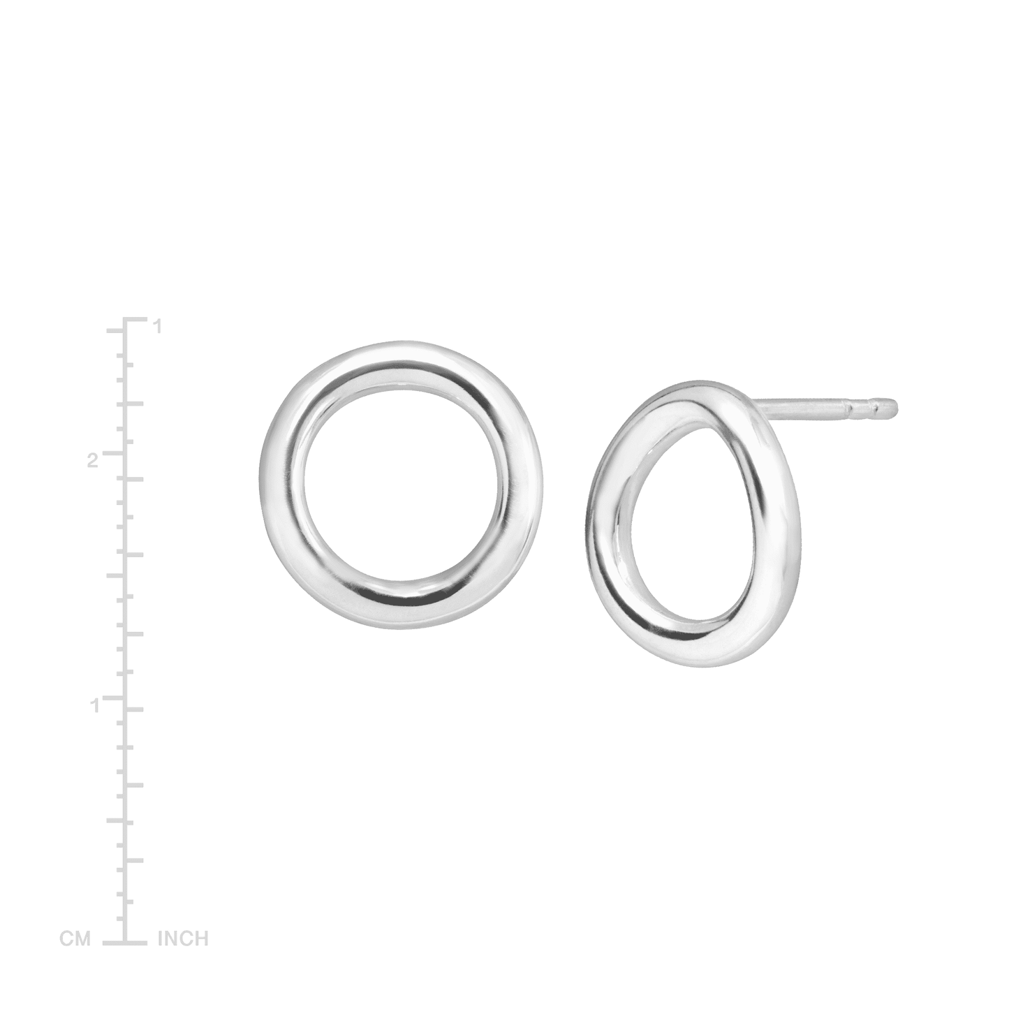 Silpada 'Karma' Open Circle Stud Earrings in Sterling Silver