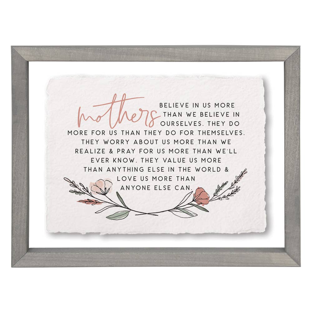 Mothers Believe In Us - Floating Art Rectangle