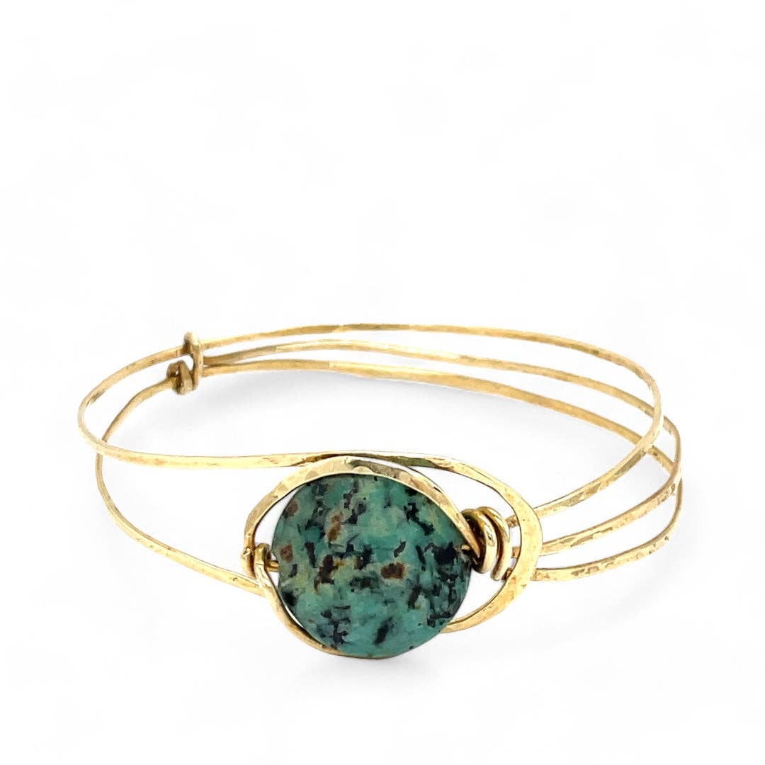 African Turquoise Moon Bracelet