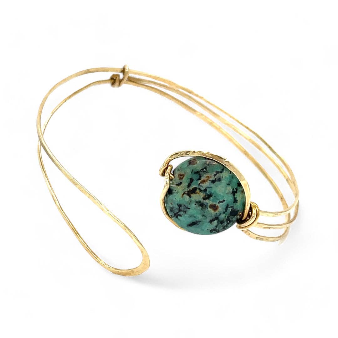 African Turquoise Moon Bracelet