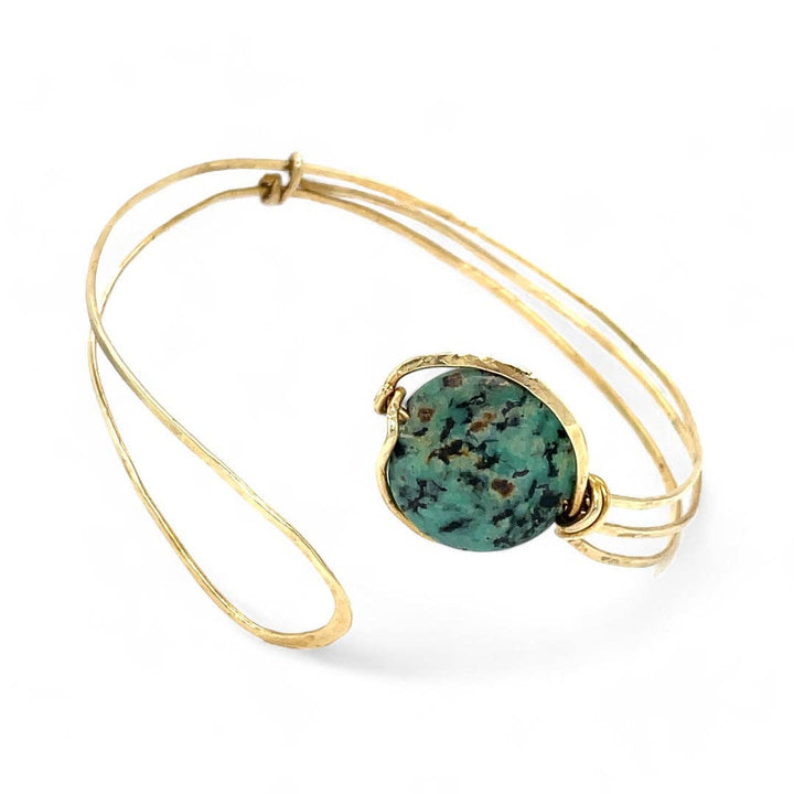 African Turquoise Moon Bracelet