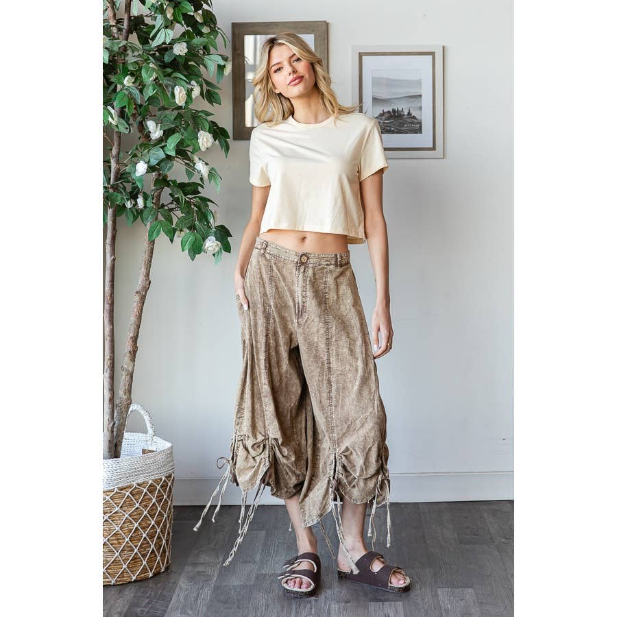 Mineral Washed Cinch Pants