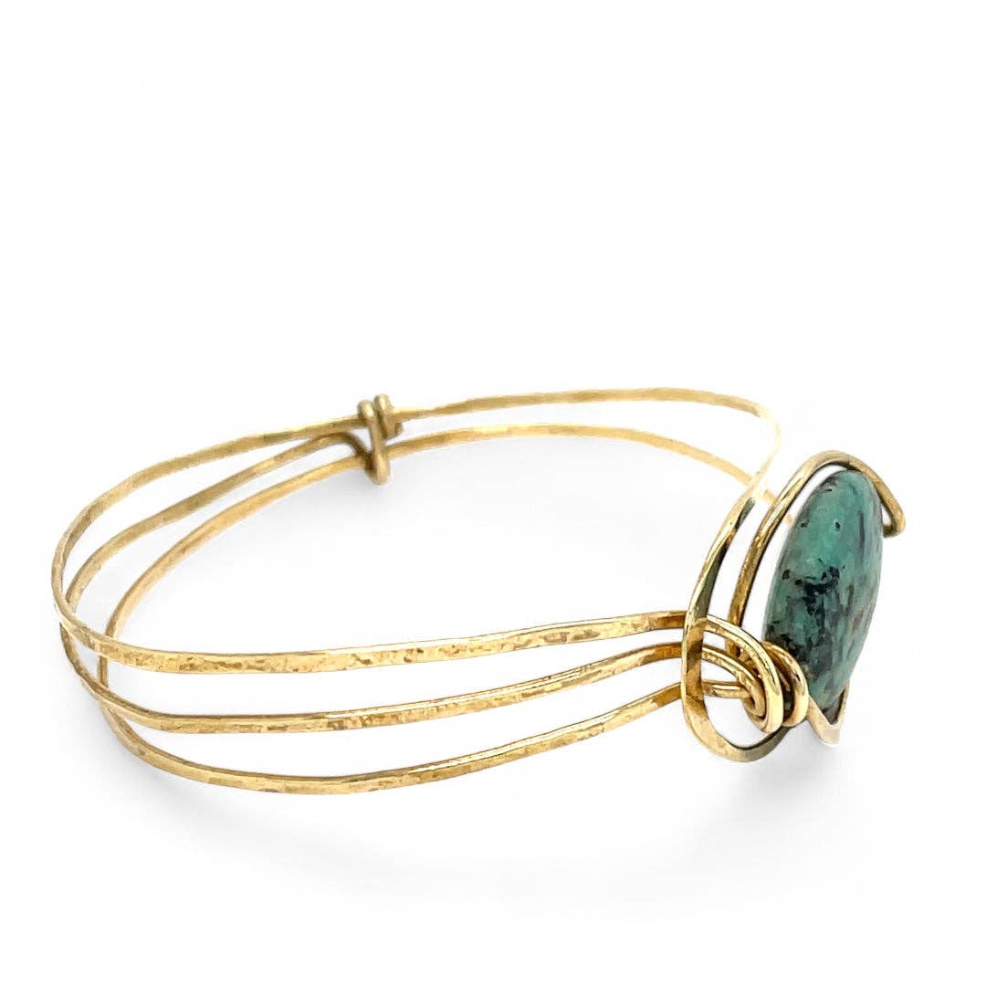 African Turquoise Moon Bracelet