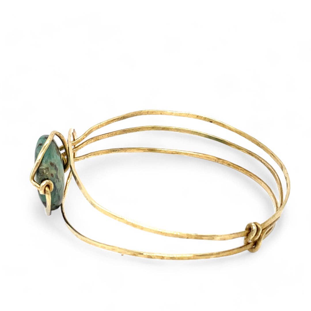 African Turquoise Moon Bracelet