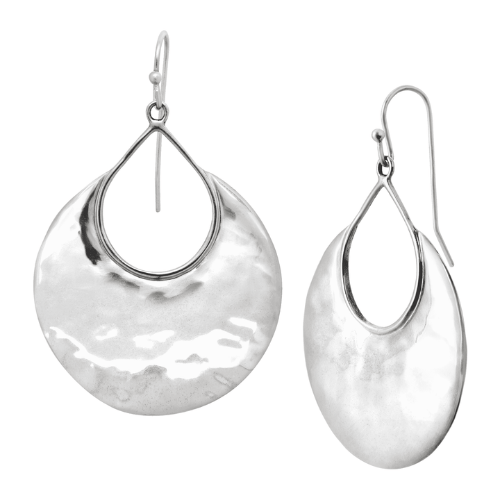 'Crescent Drop' Sterling Silver Earrings