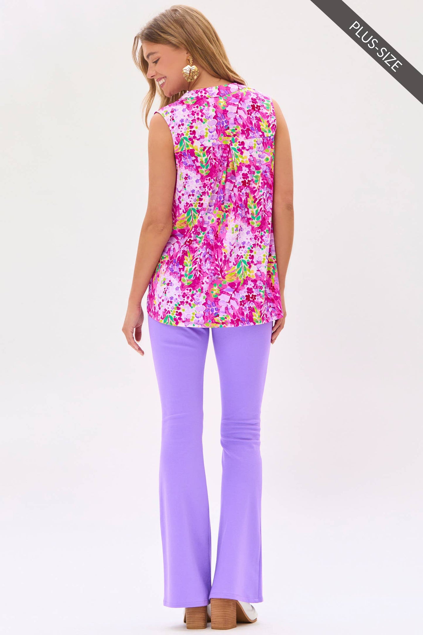 Lizzy Floral Tank - Plus