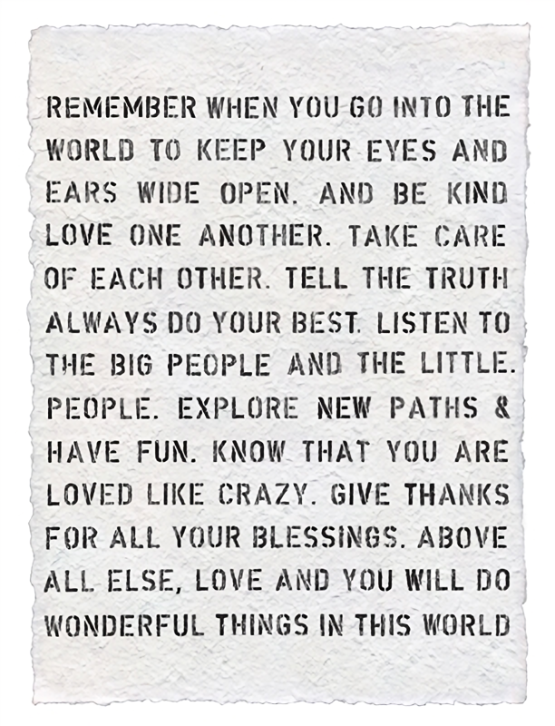 Handmade Paper Print - Remember When