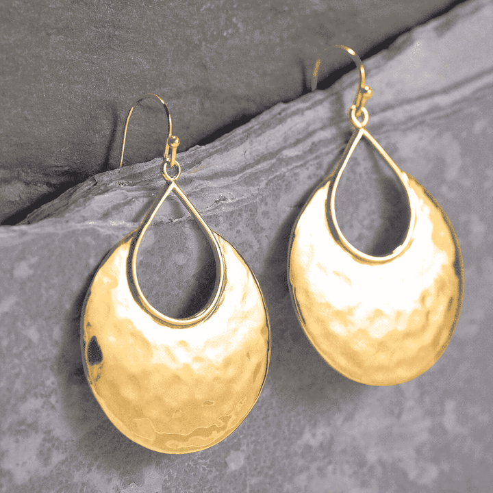 'Crescent Drop' Sterling Silver Earrings