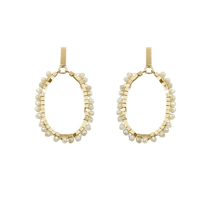 Glam Khaki Earrings