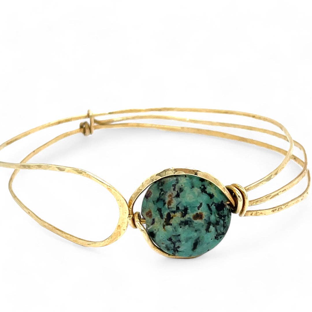 African Turquoise Moon Bracelet