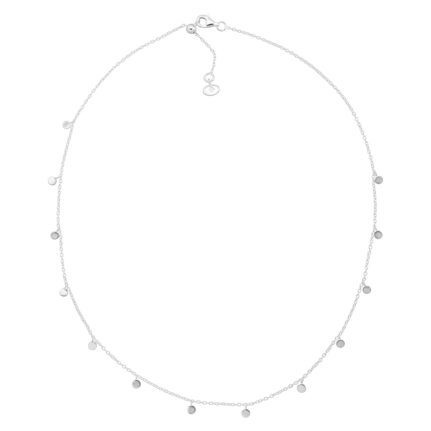 'Silver Lace' Adjustable Station Necklace