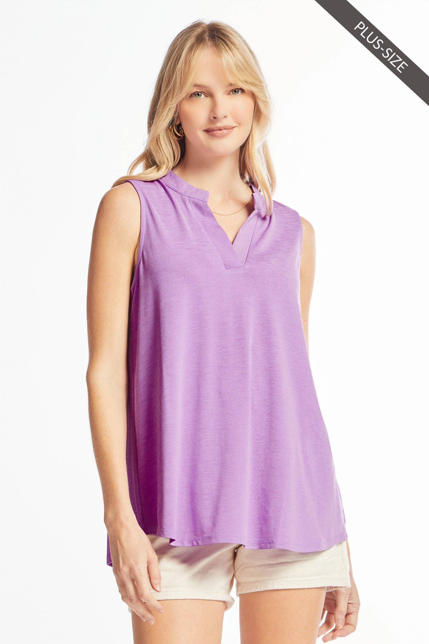 Lizzy Solid Tank - Plus