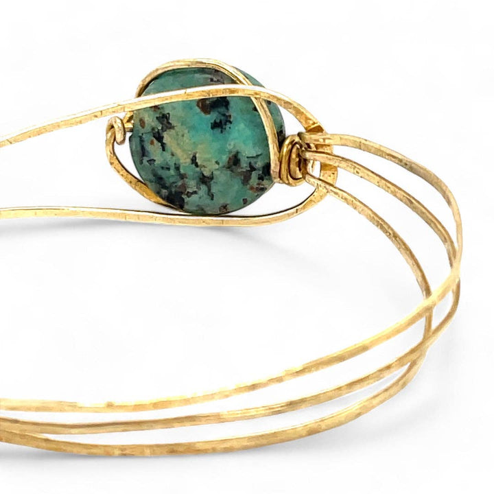 African Turquoise Moon Bracelet