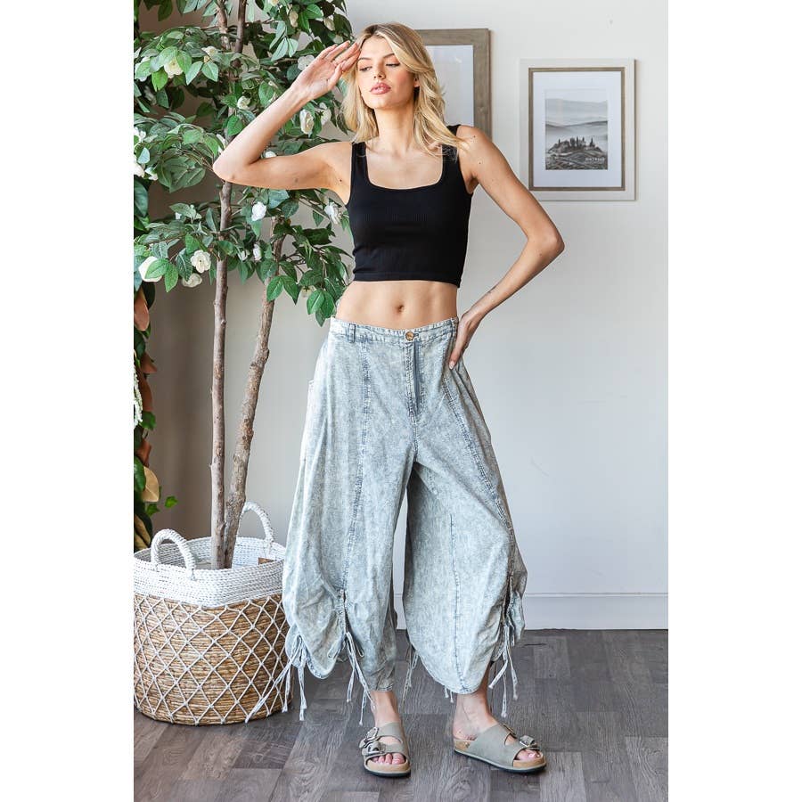 Mineral Washed Cinch Pants