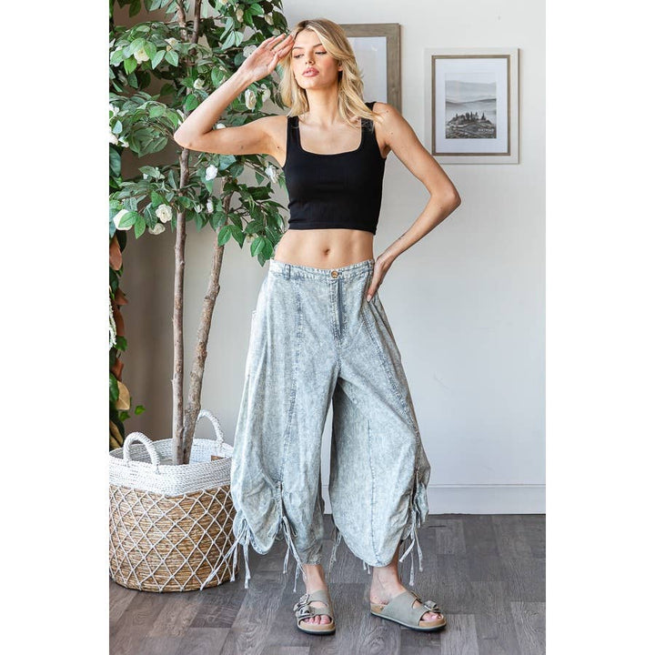 Mineral Washed Cinch Pants