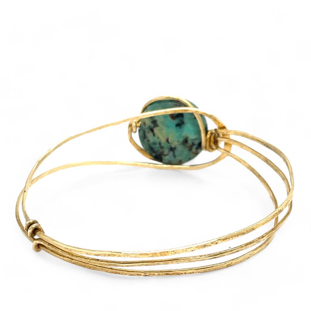 African Turquoise Moon Bracelet
