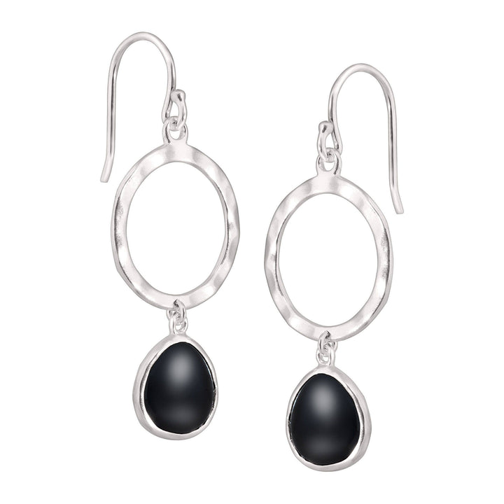 'Dark Halo' Drop Earring