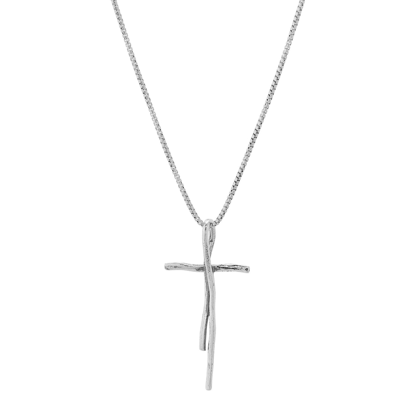 Silpada 'Organic Cross' Pendant Necklace in Sterli