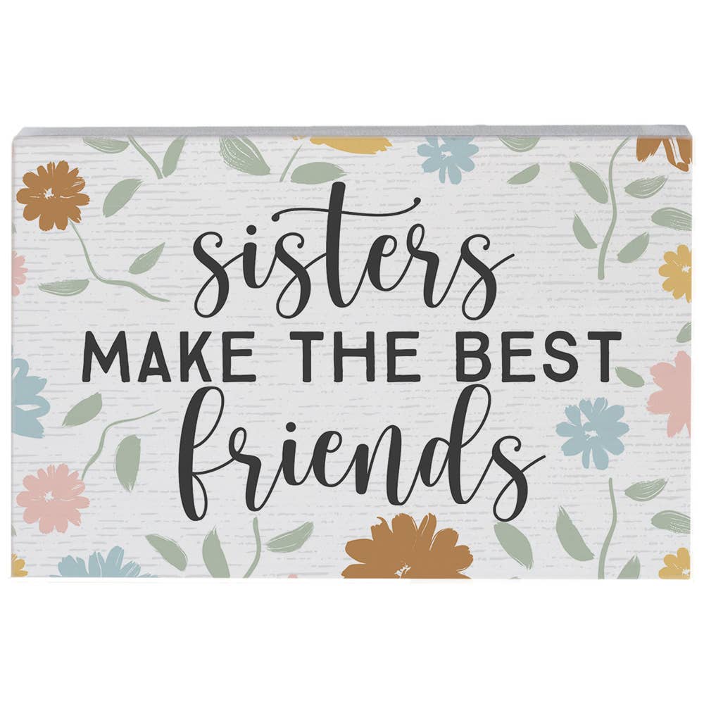 Sisters Make Best - Floral Small Talk Rectangle