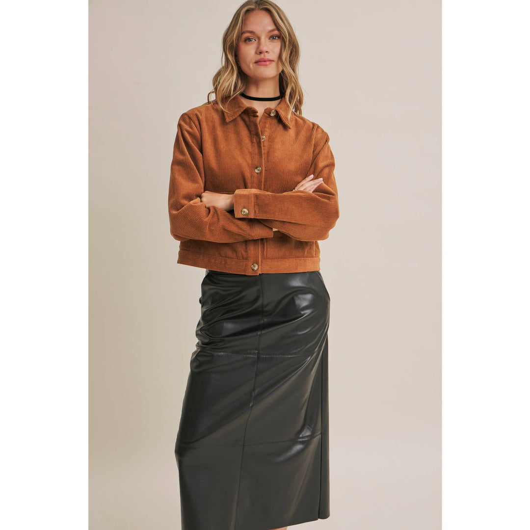 The Rowan Corduroy Cropped Jacket