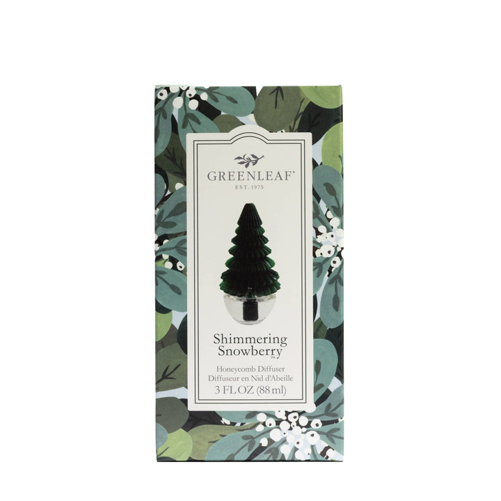 Shimmering Snowberry Honeycomb Diffuser 4pk | Holiday