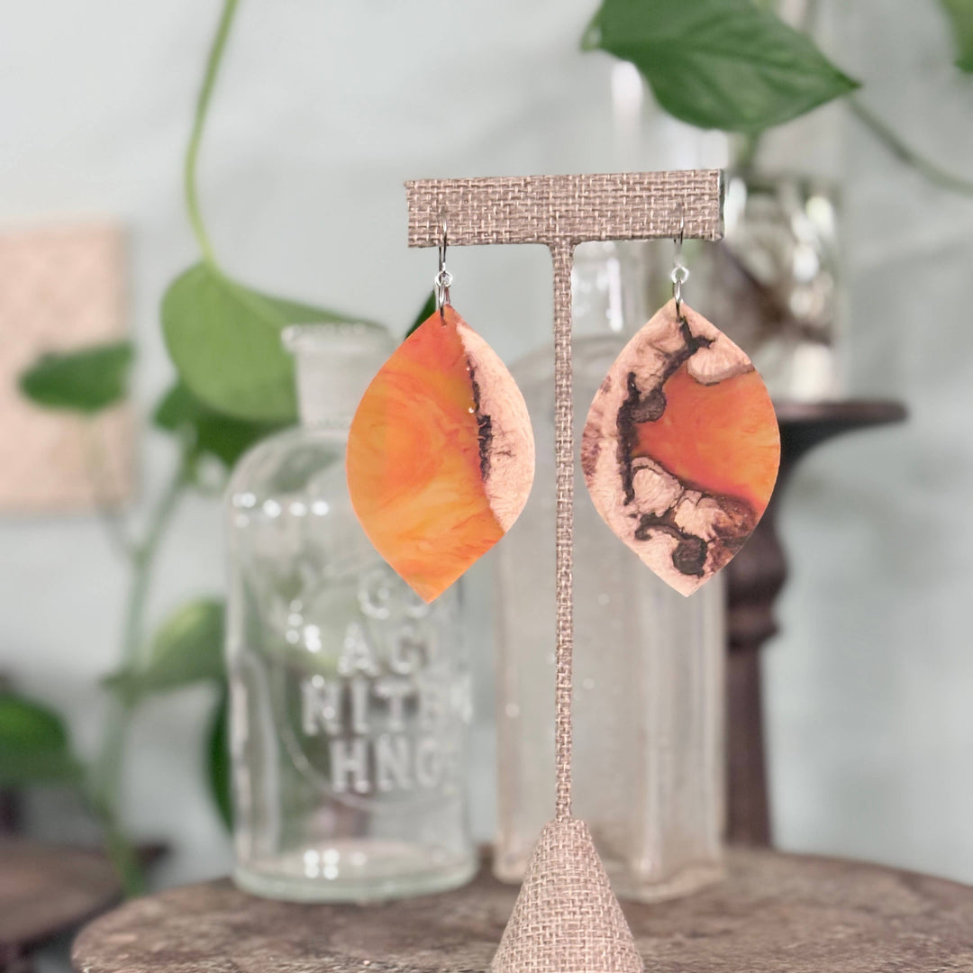 Golden Hour Leaf Earrings