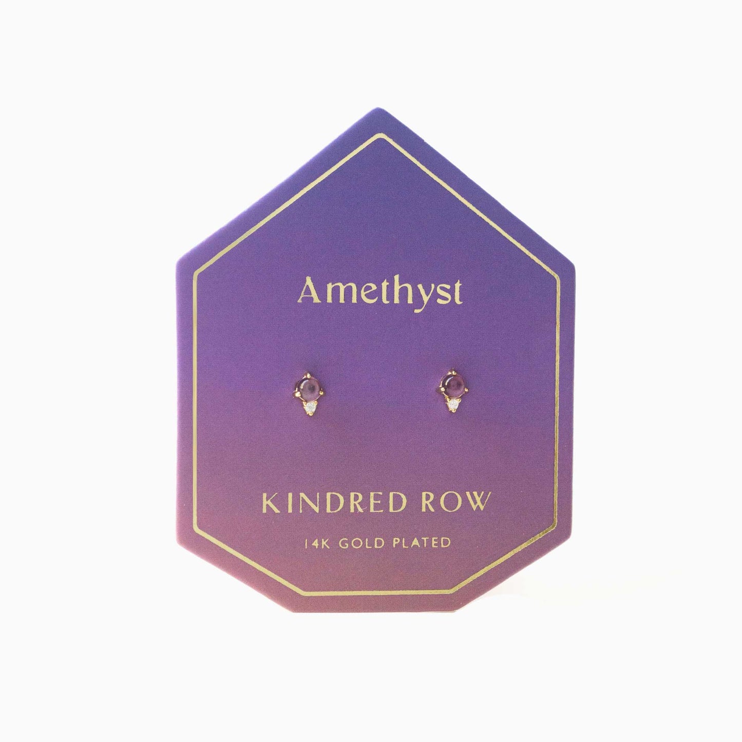 Amethyst Gemstone Stud Earrings