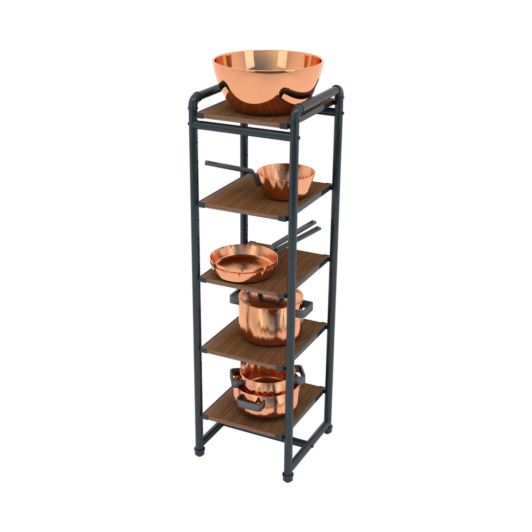 Pipeline Etagere Retail Display Tower - Grey Frame