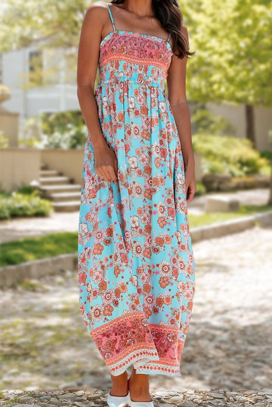 Boho Print Maxi Dress S–XL