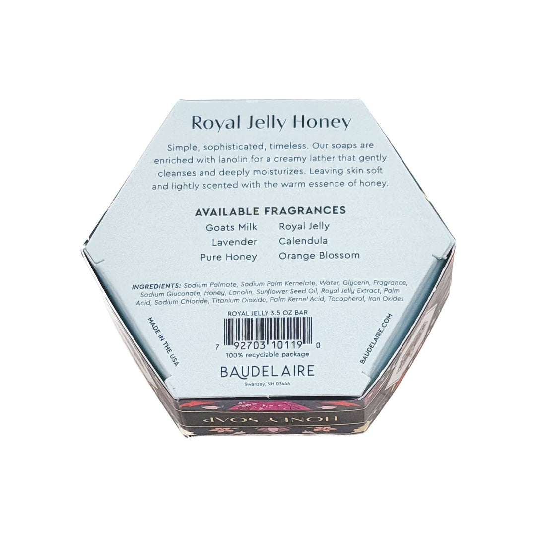 Royal Jelly Honey Soap 3.5oz – Hex Box