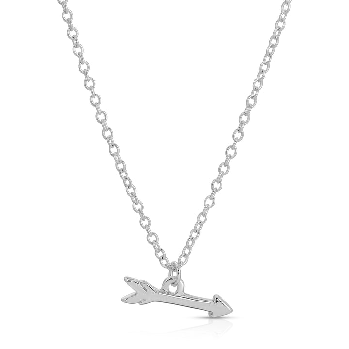 Silver arrow necklace