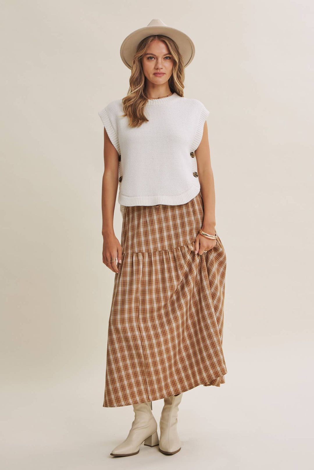 The Reese Side-Button Sweater Vest