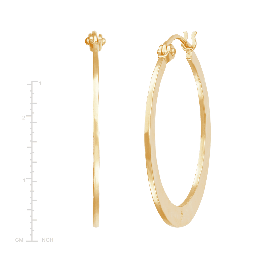 'Full Circle' Sterling Silver Hoop Earring