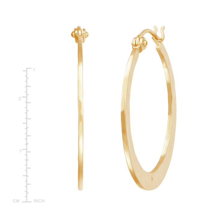 'Full Circle' Sterling Silver Hoop Earring