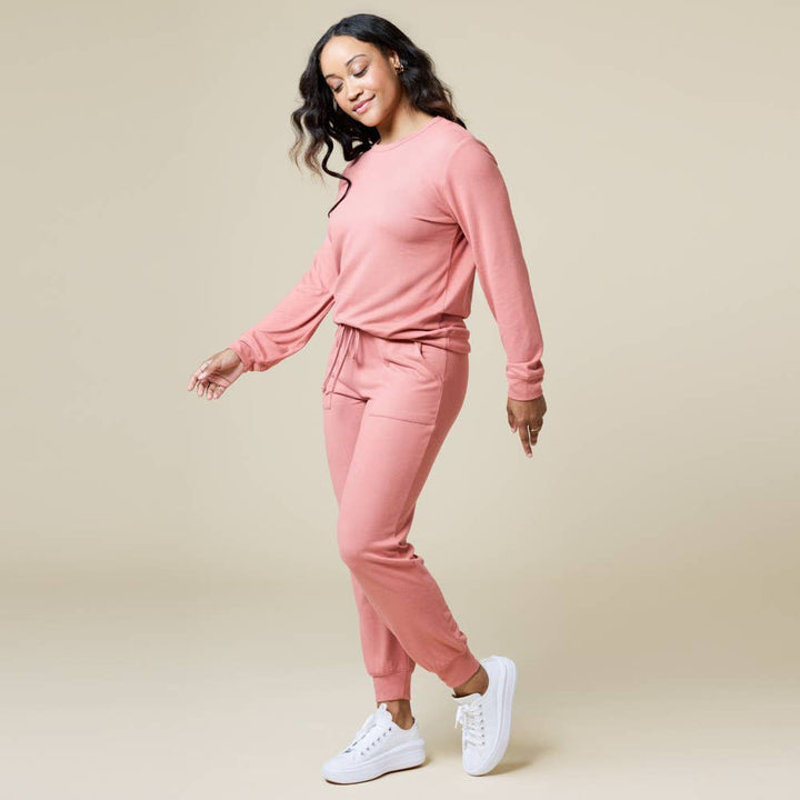 Dream Jersey Crew Neck Lounge Set