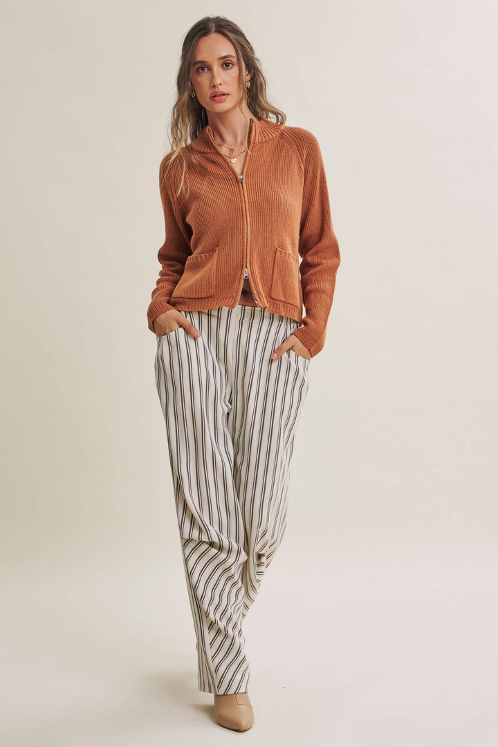 The Parker Two-Way Zip Sweater Jacket